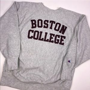 Vintage Champion Boston College Pullover Sweater